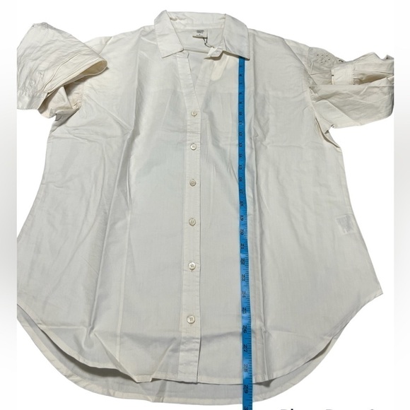 🆕 Matilda Jane Good Hart Button Down Eyelet Detail Sleeve in Ivory - Picture 7 of 8